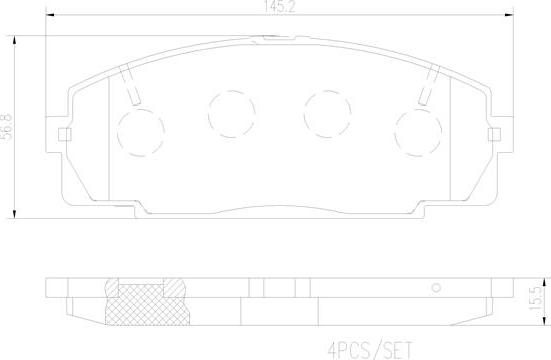 Brembo P83092N - Jarrupala, levyjarru inparts.fi