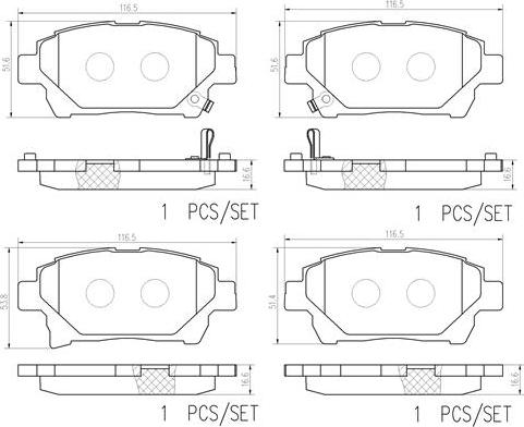 Brembo P83097N - Jarrupala, levyjarru inparts.fi