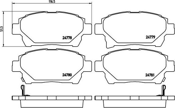 Brembo P 83 097 - Jarrupala, levyjarru inparts.fi