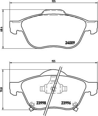 Brembo P 83 043 - Jarrupala, levyjarru inparts.fi