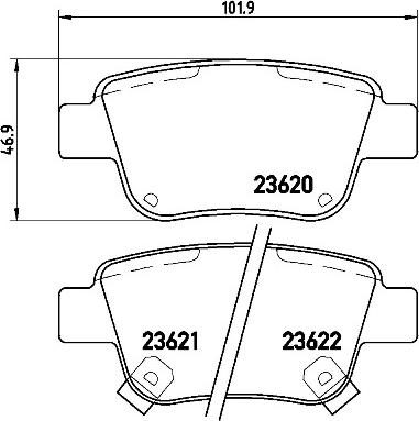 Brembo P 83 047 - Jarrupala, levyjarru inparts.fi