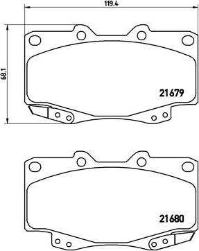 Brembo P 83 069 - Jarrupala, levyjarru inparts.fi