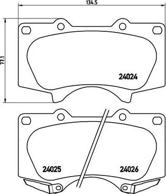 Brembo P 83 066X - Jarrupala, levyjarru inparts.fi