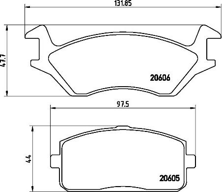 Brembo P83004N - Jarrupala, levyjarru inparts.fi