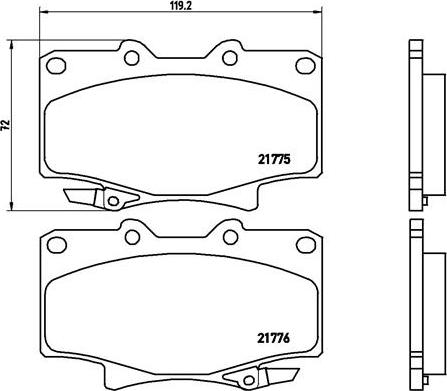 Brembo P 83 025 - Jarrupala, levyjarru inparts.fi