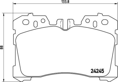 Brembo P 83 075 - Jarrupala, levyjarru inparts.fi