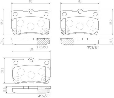 Brembo P83073N - Jarrupala, levyjarru inparts.fi