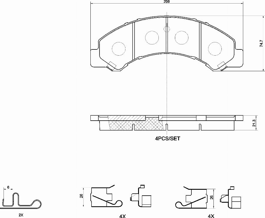 Brembo P83195N - Jarrupala, levyjarru inparts.fi