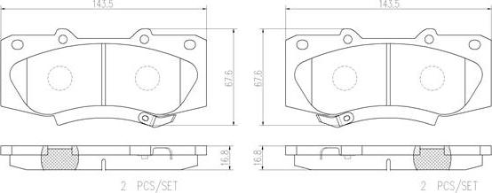 Brembo P83140N - Jarrupala, levyjarru inparts.fi