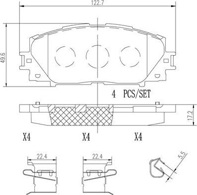 Brembo P83141N - Jarrupala, levyjarru inparts.fi