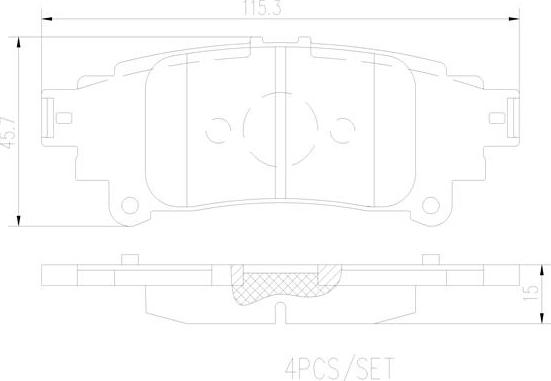 Brembo P83153N - Jarrupala, levyjarru inparts.fi