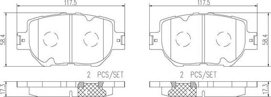 Brembo P83157N - Jarrupala, levyjarru inparts.fi