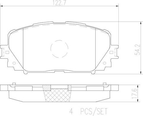 Brembo P83101N - Jarrupala, levyjarru inparts.fi