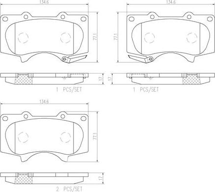 Brembo P83102N - Jarrupala, levyjarru inparts.fi