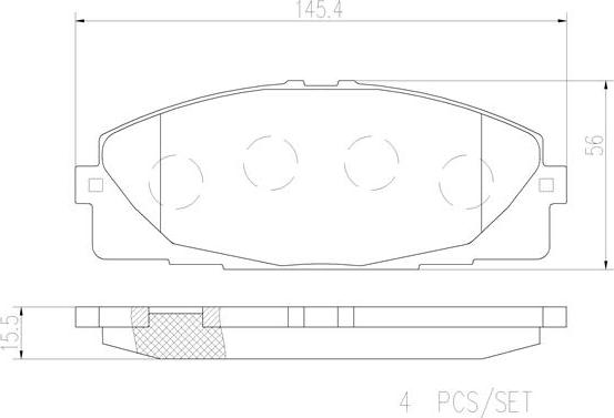 Brembo P83139N - Jarrupala, levyjarru inparts.fi