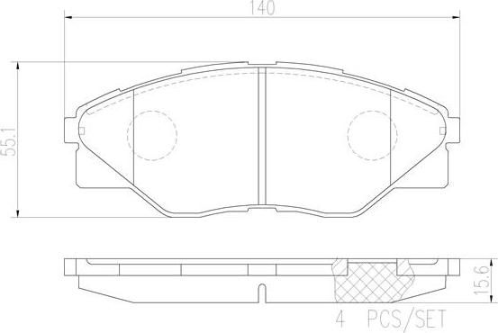 Brembo P83137N - Jarrupala, levyjarru inparts.fi