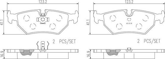 Brembo P36008N - Jarrupala, levyjarru inparts.fi