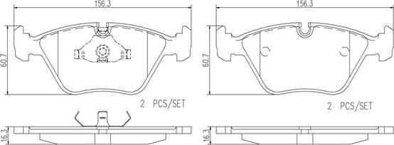 Brembo P36007N - Jarrupala, levyjarru inparts.fi