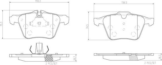 Brembo P36019N - Jarrupala, levyjarru inparts.fi