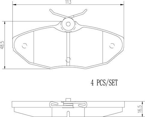 Brembo P36015N - Jarrupala, levyjarru inparts.fi