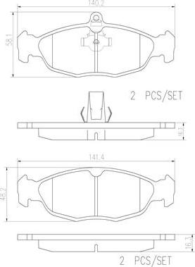 Brembo P36017N - Jarrupala, levyjarru inparts.fi