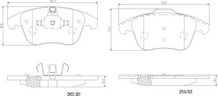 Brembo P36030N - Jarrupala, levyjarru inparts.fi