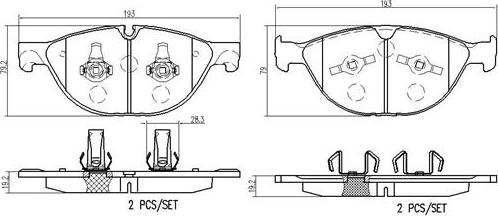 Brembo P36029N - Jarrupala, levyjarru inparts.fi