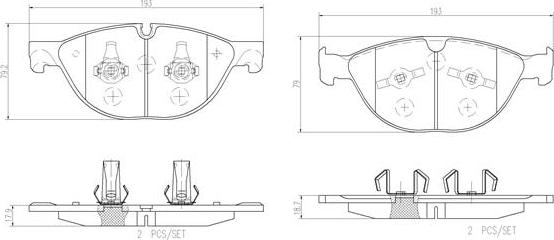 Brembo P36025N - Jarrupala, levyjarru inparts.fi