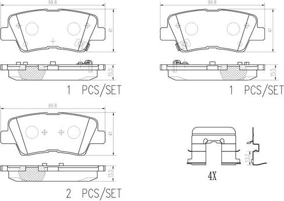 Brembo P30094N - Jarrupala, levyjarru inparts.fi