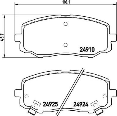 Brembo P 30 045 - Jarrupala, levyjarru inparts.fi