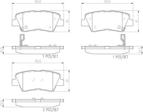 Brembo P30047N - Jarrupala, levyjarru inparts.fi