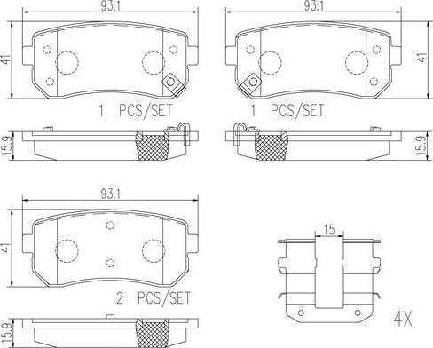 Brembo P30051N - Jarrupala, levyjarru inparts.fi