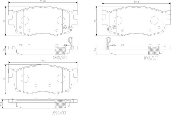 Brembo P30069N - Jarrupala, levyjarru inparts.fi