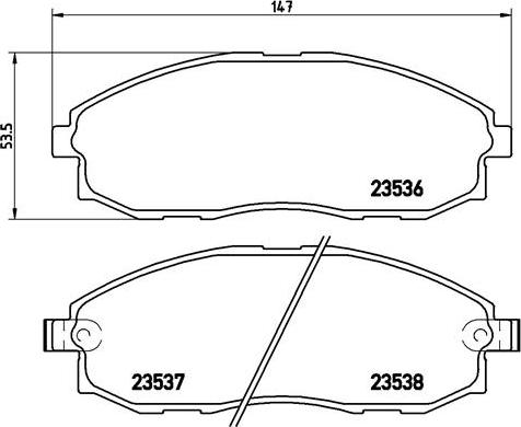 Brembo P30010N - Jarrupala, levyjarru inparts.fi