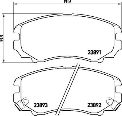 Brembo P 30 018X - Jarrupala, levyjarru inparts.fi