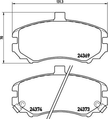 Brembo P30029N - Jarrupala, levyjarru inparts.fi