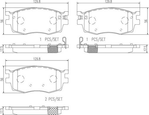 Brembo P30026N - Jarrupala, levyjarru inparts.fi