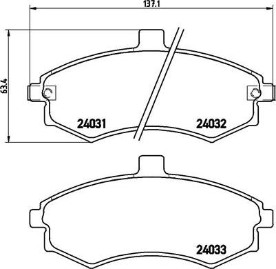 Brembo P 30 020 - Jarrupala, levyjarru inparts.fi