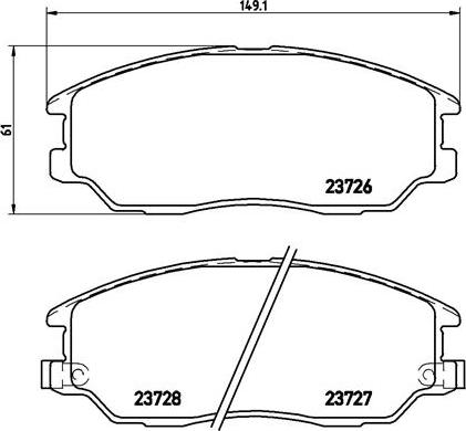 Brembo P 30 028 - Jarrupala, levyjarru inparts.fi