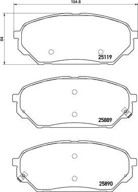 Brembo P30071N - Jarrupala, levyjarru inparts.fi