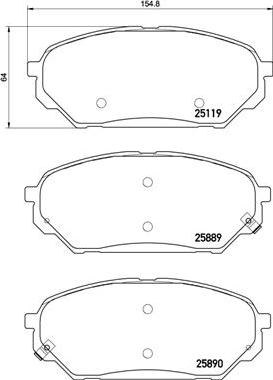 Brembo P 30 071 - Jarrupala, levyjarru inparts.fi