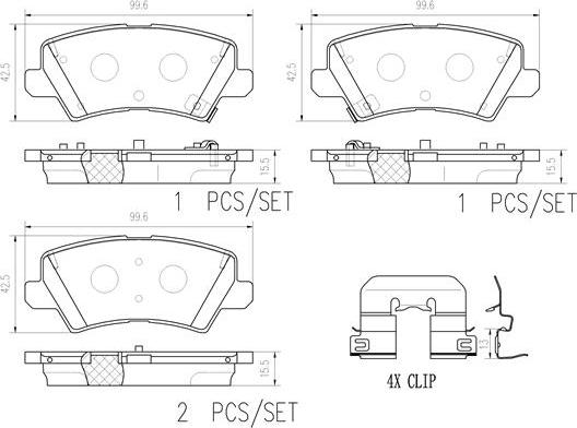 Brembo P30111N - Jarrupala, levyjarru inparts.fi