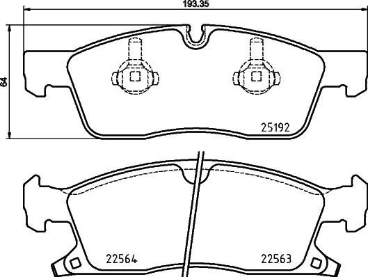 Brembo P37022N - Jarrupala, levyjarru inparts.fi