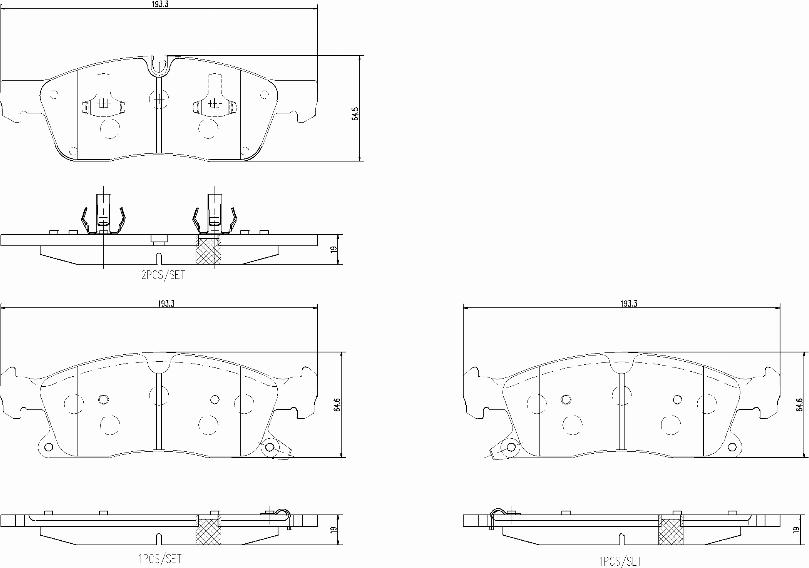 Brembo P37027N - Jarrupala, levyjarru inparts.fi