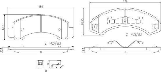 Brembo P24092N - Jarrupala, levyjarru inparts.fi