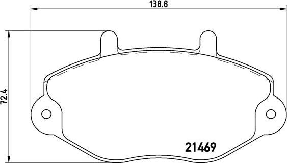 Brembo P 24 050 - Jarrupala, levyjarru inparts.fi