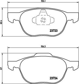 Brembo P 24 061 - Jarrupala, levyjarru inparts.fi