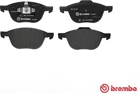 Brembo P 24 061 - Jarrupala, levyjarru inparts.fi