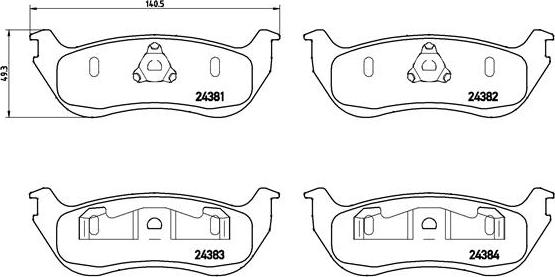 Brembo P 24 068 - Jarrupala, levyjarru inparts.fi