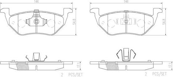 Brembo P24085N - Jarrupala, levyjarru inparts.fi